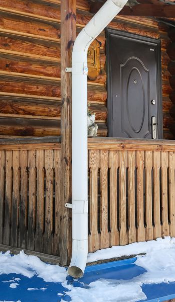 Porch Downspout Installation in Denver